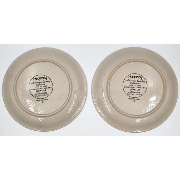 2 Regency American Country Collection Newcor Stoneware Williamsburg Salad Plates - Picture 7 of 11